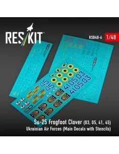 Su-25 Frogfoot Clover (BLUE 03, 05, 41, 45) Ukrainian Air Forces (M...