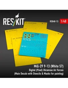 MiG-29 9-13 (White 57) Digital (Pixel) Ukrainian Air Forces (Main D...