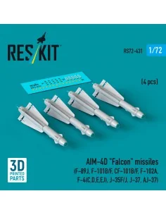 AIM-4D Falcon missiles (4 pcs) (F-89J, F-101B/F, CF-101B/F, F-102A,...