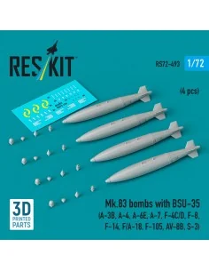 Mk.83 bombs with BSU-35 (4 pcs) (A-3B, A-4, A-6E, A-7, F-4C/D, F-8,...
