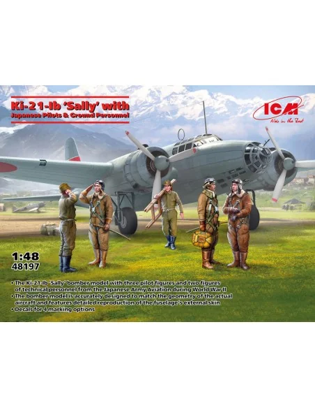 Ki-21-Ib 'Sally' with Japanese Pilots and Ground Personnel, 1/48 - ...
