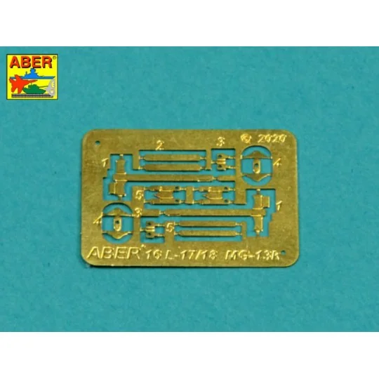 Set of 2 barrels for guns MG13 (long) used in German light tank Pz....