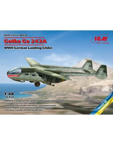 Gotha Go 242A, WWII German Landing Glider, 1/48 - ICM 48226
