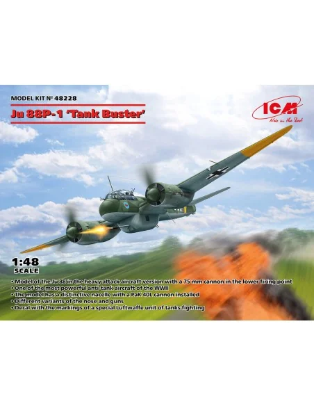Ju 88P-1 Tank Buster, 1/48 - ICM 48228