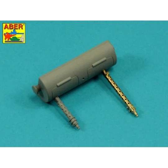 Set of 2 barrels for guns MG13 (long) used in German light tank Pz....