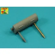 Set of 2 barrels for guns MG13 (long) used in German light tank Pz....