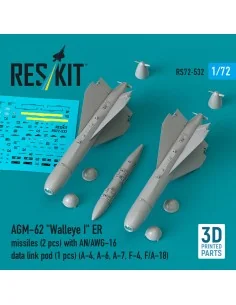 AGM-62 Walleye I ER missiles (2 pcs) with AN/AWG-16 data link pod (...