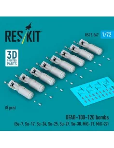 OFAB-100-120 bombs (8 pcs) (Su-7, Su-17, Su-24, Su-25, Su-27, Su-30...