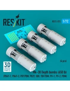 Mk-38 Depth bombs (650 lb) (4 pcs) (PB4Y-1, PB4Y-2, PBY/PBN, PB2Y, ...