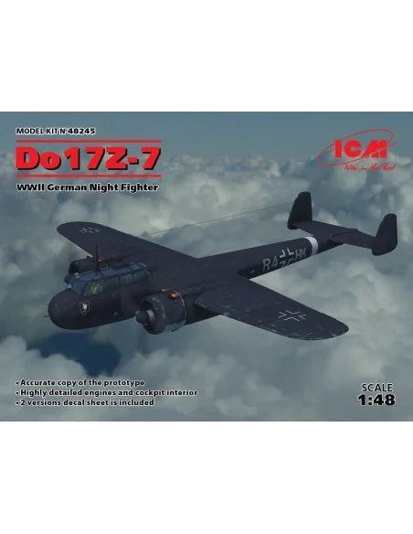Do 17Z-7, WWII German Night Fighter, 1/48 - ICM 48245