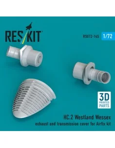 HC.2 Westland Wessex exhaust and transmission cover (3D Printed) fo...