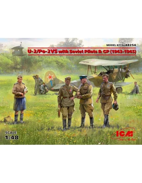 U-2/Po-2VS with Soviet Pilots & GP (1943 -1945) Limited, 1/48 - ICM...