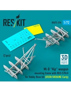 Mi-8 Hip weapon mounting frame with BD3-57KrV for Hobby Boss kit (U...