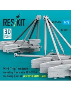Mi-8 Hip weapon mounting frame with BD3-57KrV for Hobby Boss kit (U... 2