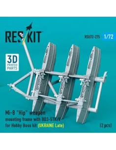 Mi-8 Hip weapon mounting frame with BD3-57KrV for Hobby Boss kit (U... 2