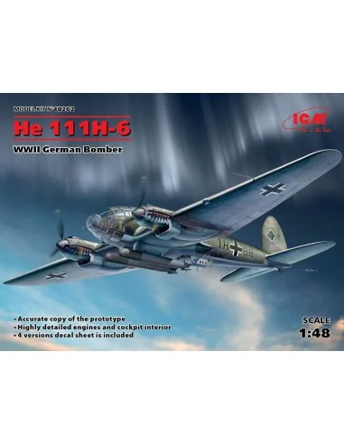 He 111H-6, WWII German Bomber, 1/48 - ICM 48262