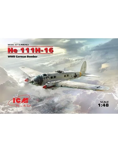 He 111H-16, WWII German Bomber, 1/48 - ICM 48263