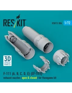 F-111 (A, B, C, D, E) (EF-111) exhaust nozzles (open & closed) for ...