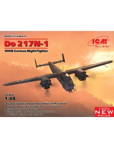Do 217N-1, WWII German Night Fighter (100% new molds), 1/48 - ICM 4...