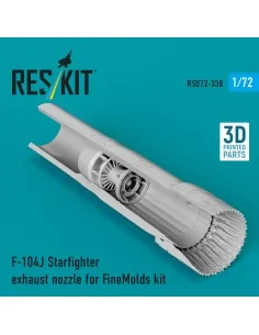 F-104J Starfighter exhaust nozzle (3D Printed) for Fine Molds, 1/72... 2
