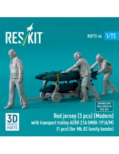 Red jersey (3 pcs) (Modern) with transport trolley AERO 21A (MHU-19... 2