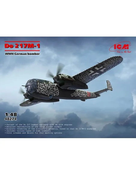 Do 217M-1, WWII German bomber, 1/48 - ICM 48274