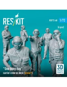 One busy day carrier crew on deck (scene 1) (6 pcs) (3D Printed), 1... 2