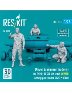 Driver & airmen (modern) (3 pcs) (MHU-83 D/E lift truck LOWER loadi...