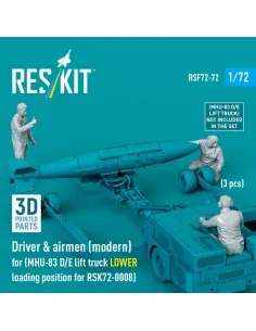 Driver & airmen (modern) (3 pcs) (MHU-83 D/E lift truck LOWER loadi... 2