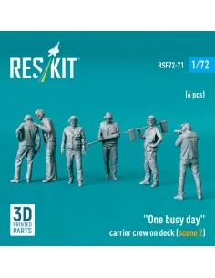 One busy day carrier crew on deck (scene 2) (6 pcs) (3D Printed), 1... 2