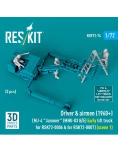 Driver & airmen (1960+) (3 pcs) (MJ-4 Jammer (MHU-83 B/E) Early lif...