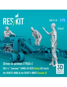 Driver & airmen (1960+) (3 pcs) (MJ-4 Jammer (MHU-83 B/E) Early lif...