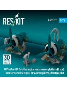 PBY-5 /OA-10A Catalina engine maintenance platform (2 pcs) with ser...