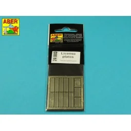 License plates, 1/24 - Aber Models 24003