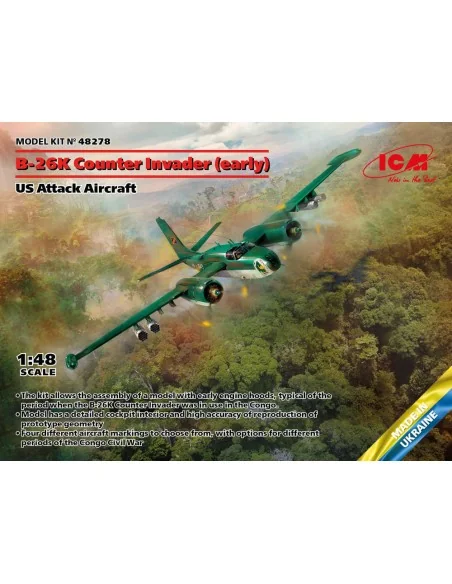 B-26K Counter Invader (early), US Attack Aircraft, 1/48 - ICM 48278