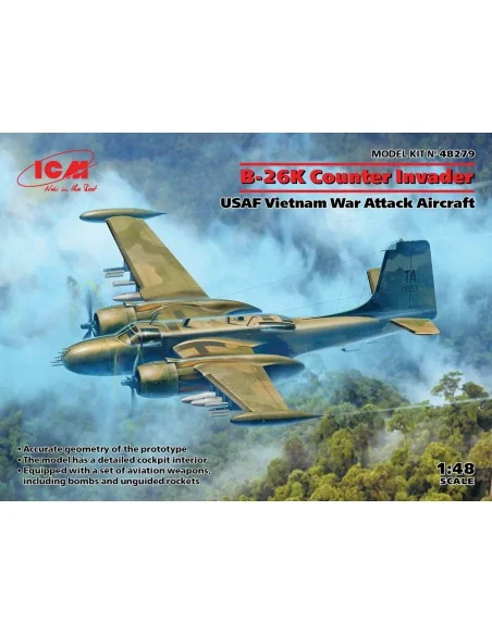 [NO_DESC] B-26K Counter Invader, USAF Vietnam War Attack Aircraft, ...