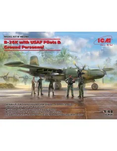 B-26K with USAF Pilots & Ground Personnel, 1/48 - ICM 48280