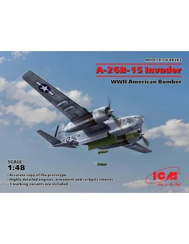 A-26B-15 Invader, WWII American Bomber, 1/48 - ICM 48282