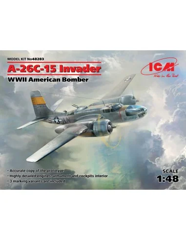 A-26-15 Invader, WWII American Bomber, 1/48 - ICM 48283