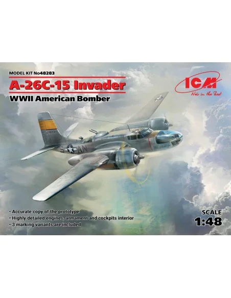 A-26-15 Invader, WWII American Bomber, 1/48 - ICM 48283