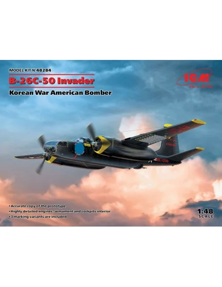 B-26-50 Invader, Korean War American Bomber, 1/48 - ICM 48284