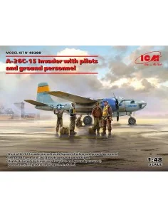A-26C-15 Invader with pilots and ground personnel, 1/48 - ICM 48288