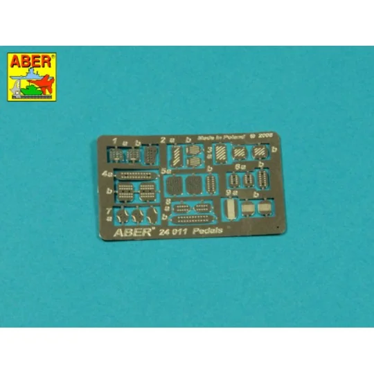 Pedals for all cars, 1/24 - Aber Models 24011