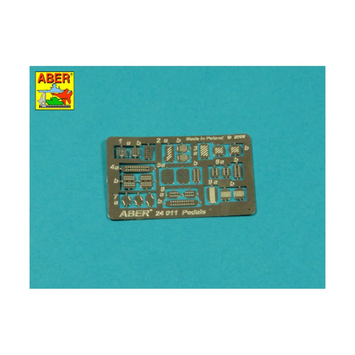 Pedals for all cars, 1/24 - Aber Models 24011