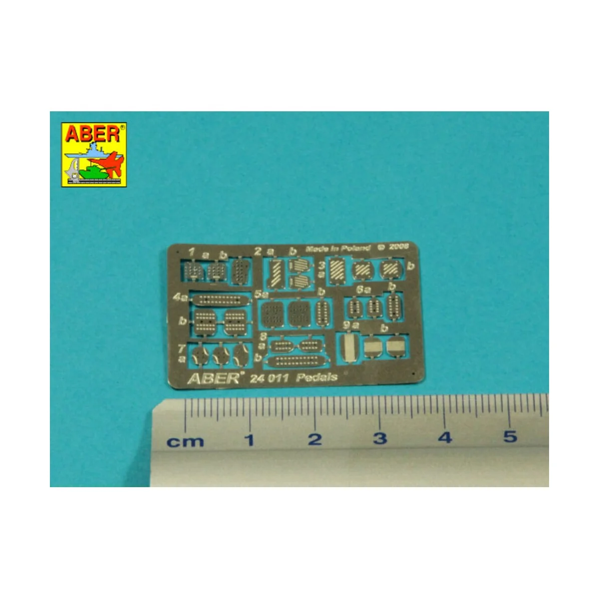 Pedals for all cars, 1/24 - Aber Models 24011