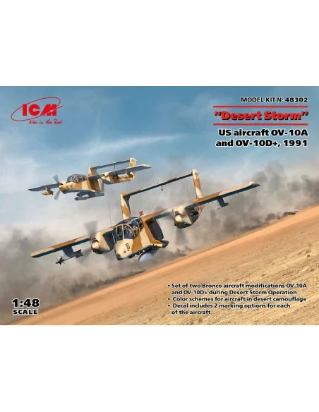 'Desert Storm'. US aircraft OV-10A and OV-10D+, 1991, 1/48 - ICM 48302