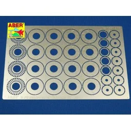 Standart slotted discs brakes dia.14mm, 1/24 - Aber Models 24015