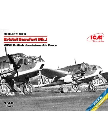 Bristol Beaufort Mk.I, WWII British dominions Air Force, 1/48 - ICM...