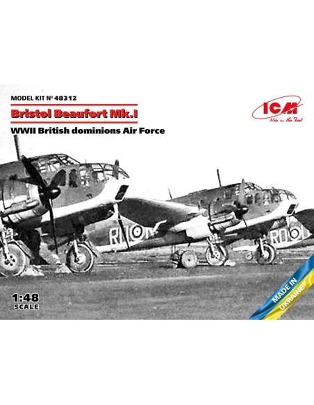 Bristol Beaufort Mk.I, WWII British dominions Air Force, 1/48 - ICM...