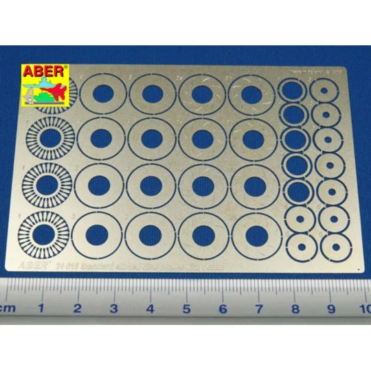 Standart slotted discs brakes dia.14mm, 1/24 - Aber Models 24015